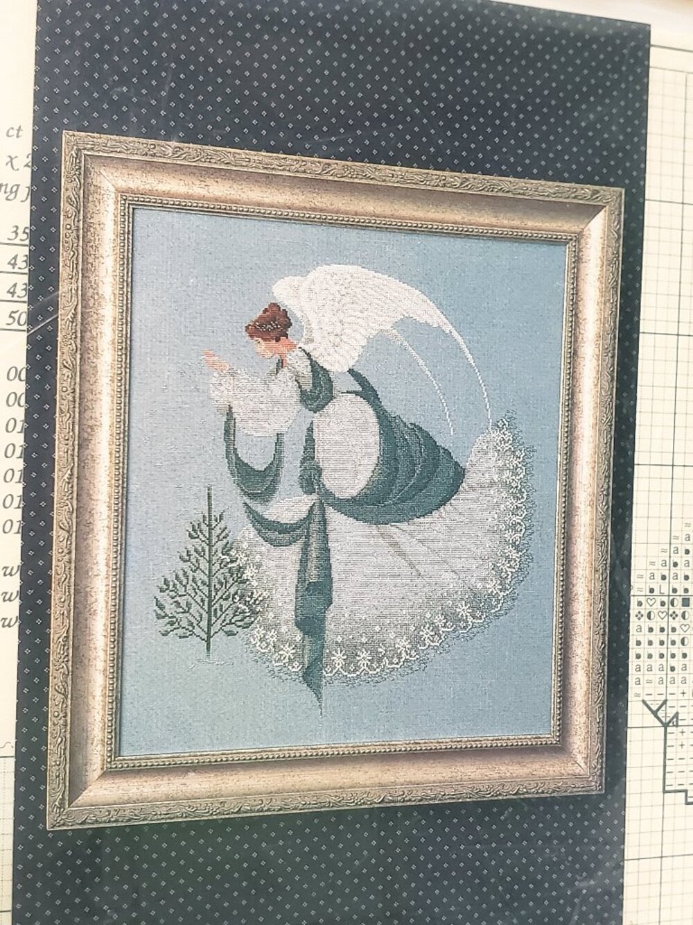 Ice Angel Counted Cross Stitch Pattern Lavender and Lace 1993 L&L22